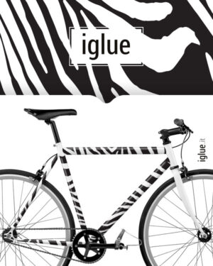 kit adesivo per bicicletta zebra - iglue