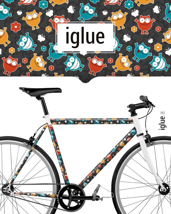 kit adesivo per bicicletta gatti - iglue kit adesivo per bicicletta gatti - iglue